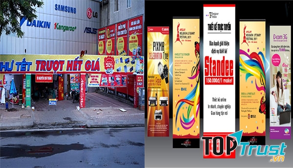 CÔNG TY DẤU CHÂN VIỆT có thể in băng rôn giá rẻ hcm, in băng rôn có kích cỡ lên đến 1m x 3.2m với băng rôn ngang và 0.6m x 2m đối với băng rôn thả dọc