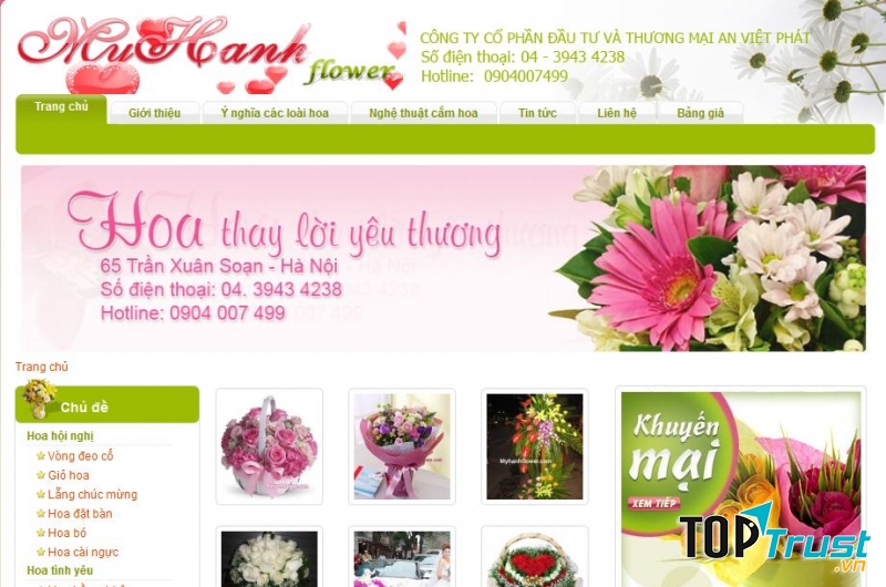 Xây dựng một website ấn tượng về giao diện thiết kế, phù hợp với các doanh nghiệp bán hàng trên mạng.