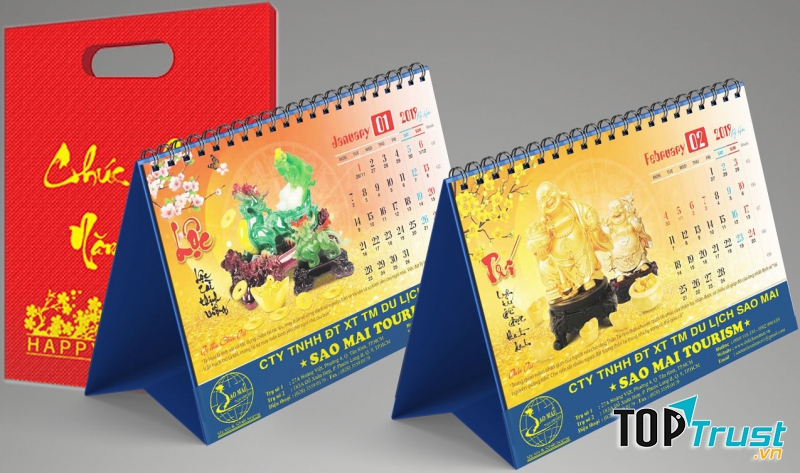 Mẫu lịch lò xo