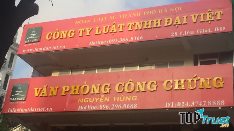 Công ty luật Đại Việt, văn phòng công chứng Đại Việt