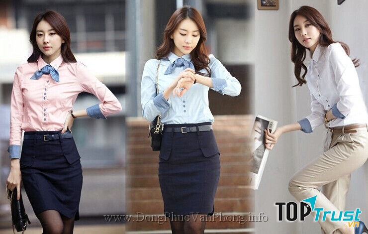 Mẫu áo đồng phục Sơ mi công sở đẹp