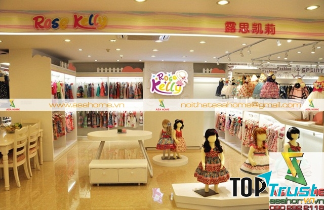 Thiết kế nội thất Shop đồ trẻ em tại quân 1