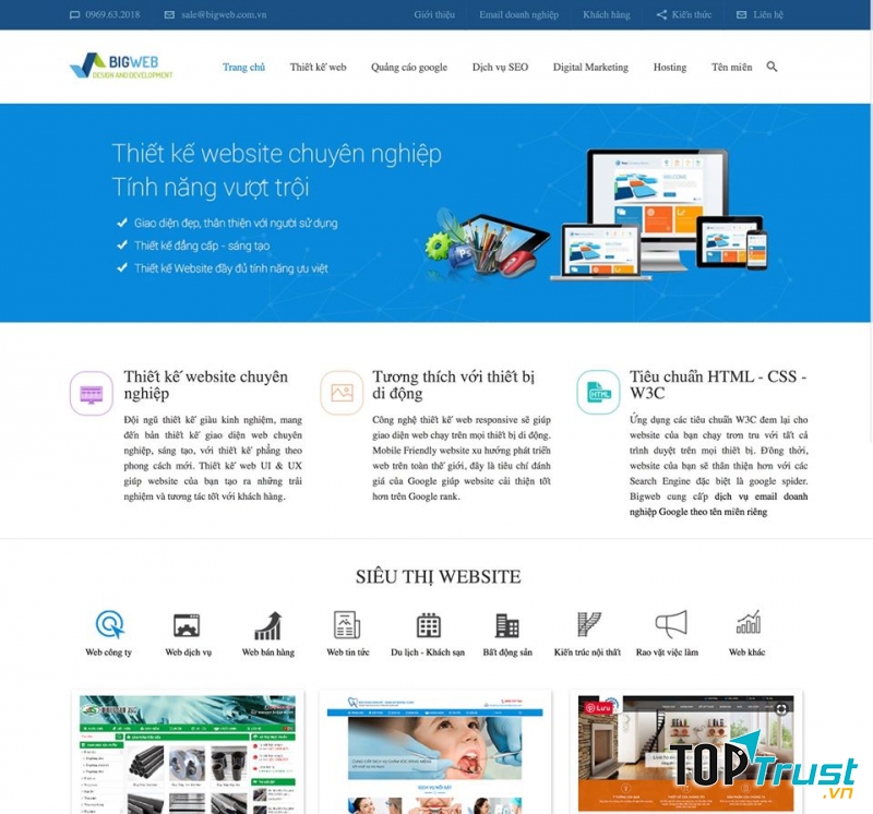 Công ty thiết kế website Bigweb