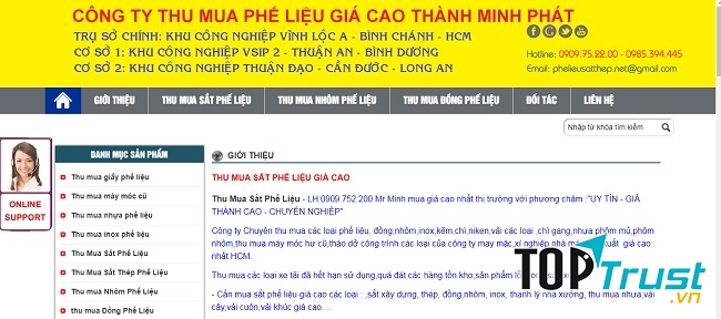 Công ty thu mua phế liệu Thành Minh Phát