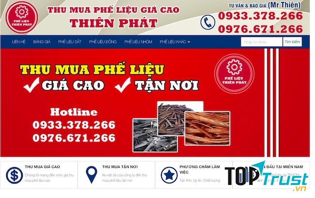 Công ty thu mua phế liệu Thiên Phát