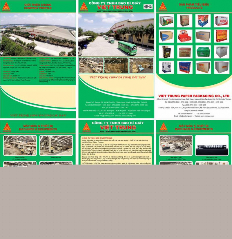 Công ty TNHH Bao Bì Giấy Việt Trung Long An