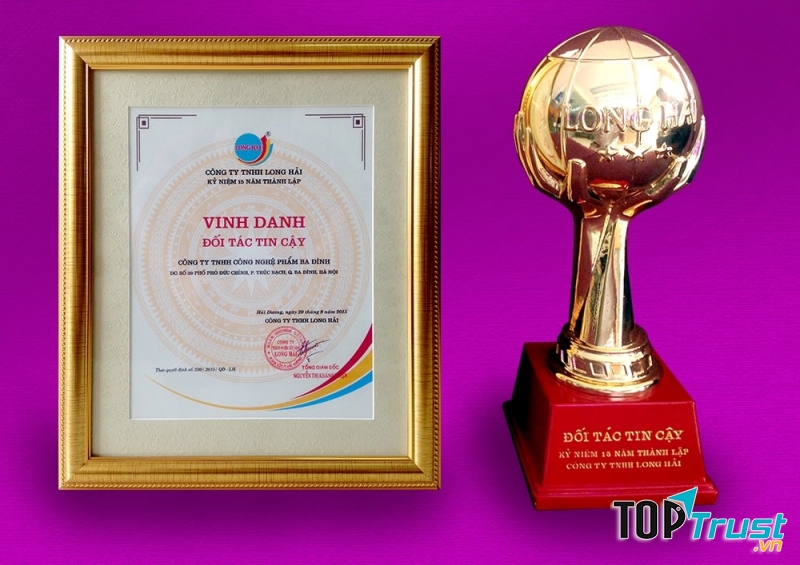 Ba Đình được vinh danh là Đối tác tin cậy bởi Công ty Long Hải