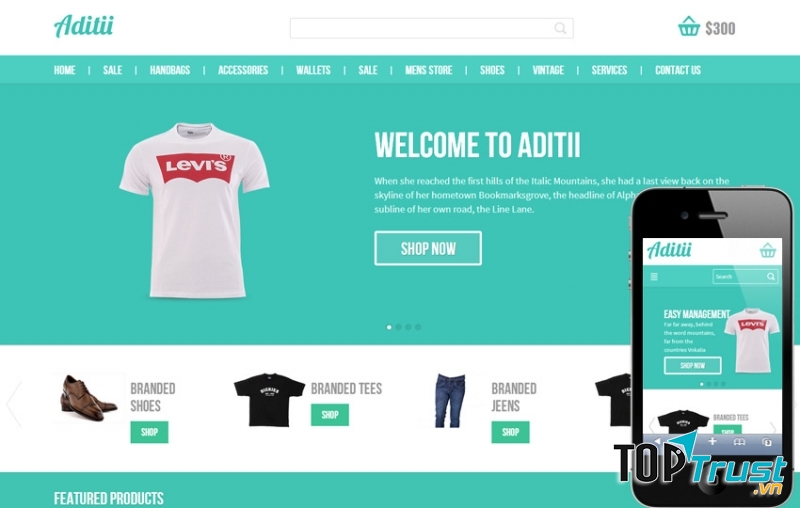 Mẫu web bán hàng