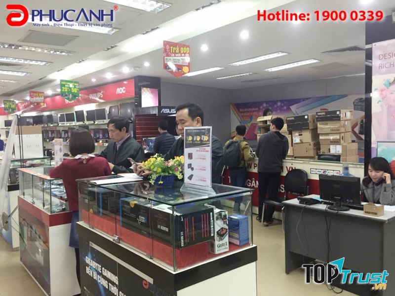 Gian hàng nhiều mẫu Laptop của Phúc Anh