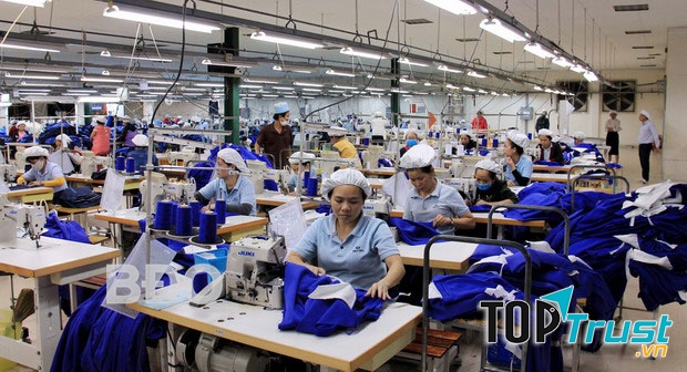 Công nhân công ty TNHH May Mặc Able Việt Nam