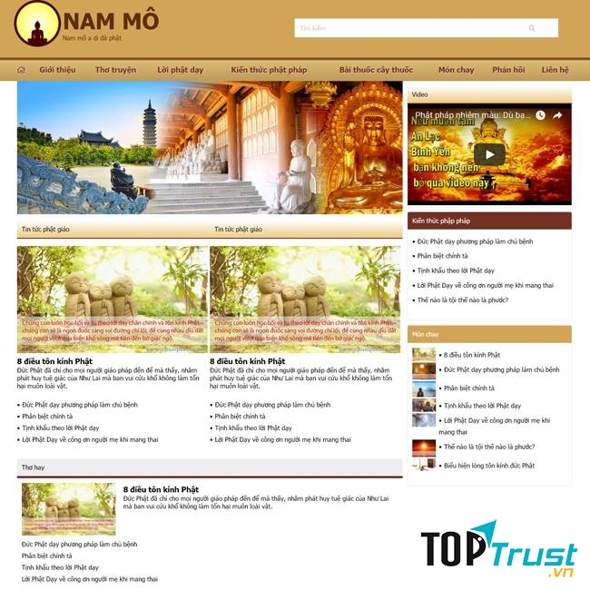 Dịch vụ thiết kế web 30s thiết kế web về phật pháp