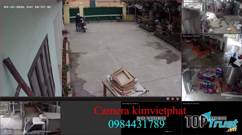 Hình ảnh công ty Kim Việt Phát thi công lắp đặt camera cho công ty CP thương mại dịch vụ BÌNH YÊN - Dốc Asian Hòa Lạc - Thạch Thất - Hà Nộ