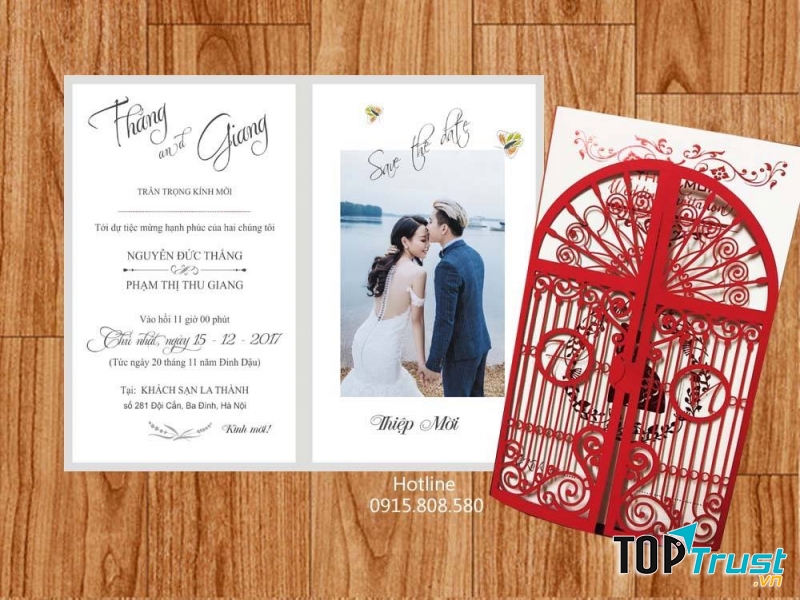 Đội ngũ thiết kế của In Nghệ An giàu kinh nghiệm và luôn tận tâm làm ra những mẫu thiệp cưới độc quyền chất lượng cao.