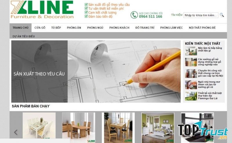 Trang Web Nội thất Xline