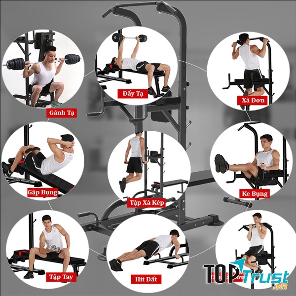 Bài tập với ghế tập tạ đa năng T052