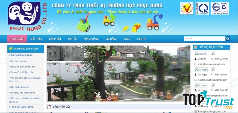 Công ty TNHH thiết bị trường học Phục Hưng