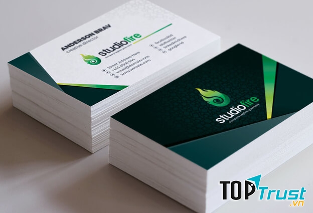 Công nghệ in Offset hiện đại chạy bài in name card bằng máy lớn độ phủ màu đạt 100% khổ in