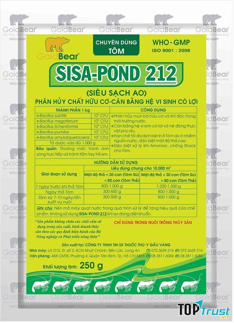 Sản phẩm của công ty Gấu Vàng