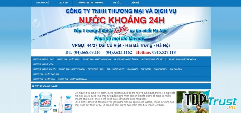 Công ty TNHH Thương mại và Dịch vụ Nước khoáng 24h