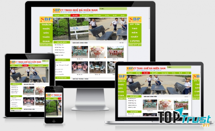 Thiết Kế Web Bán Ghế Đá