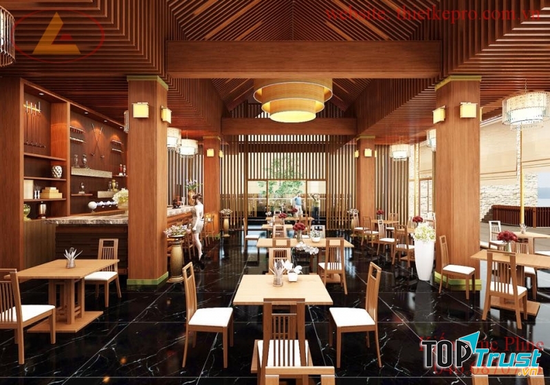 Sản phẩm thiết kế nhà hàng của công ty