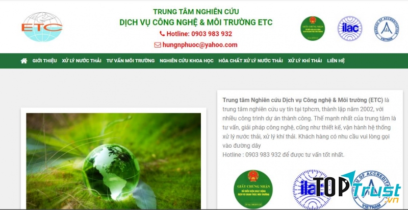 Công ty tư vấn môi trường ETC