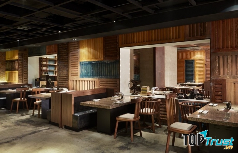 Một mẫu thiết kế cho nhà hàng