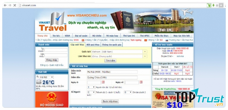 Công ty Vinaset Travel