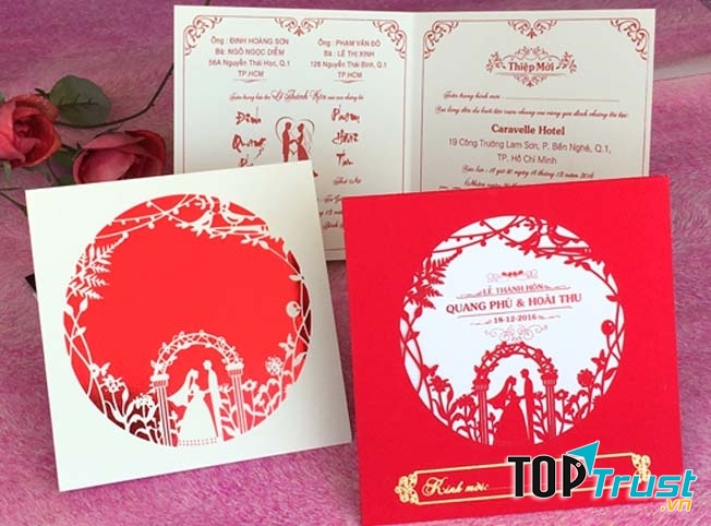 Thiệp cưới giúp khách mời có một cái nhìn toàn diện nhất