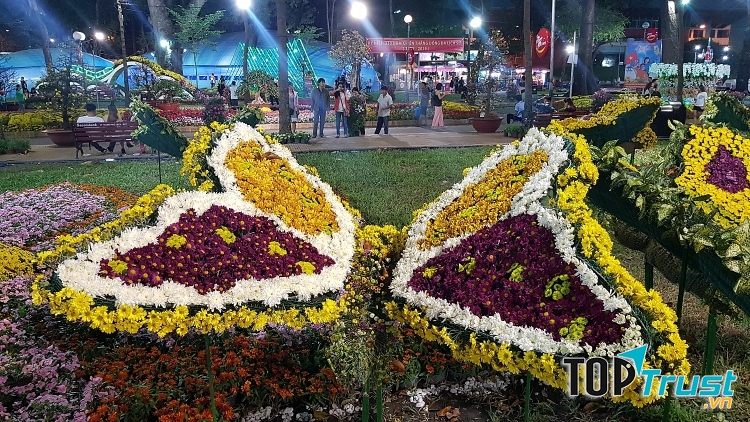 Góc trưng bày hoa