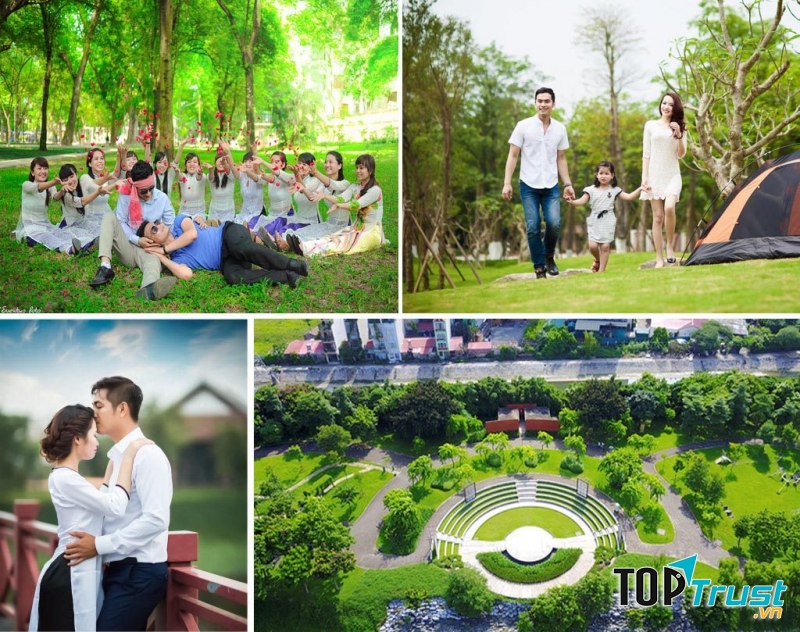 Công viên Yên Sở - địa điểm vui chơi, giải trí với không gian xanh mát
