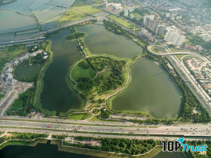 Toàn cảnh Yên Sở chụp bằng vệ tinh