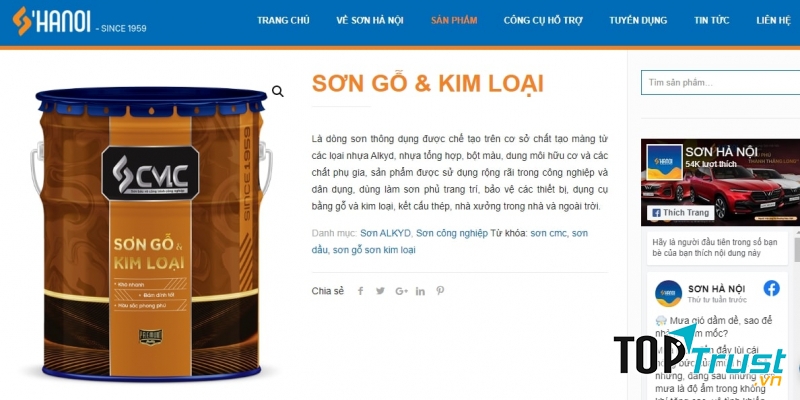 CTCP Hóa chất sơn Hà Nội