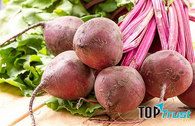 Củ cải đỏ cung cấp lượng sắt khá lớn