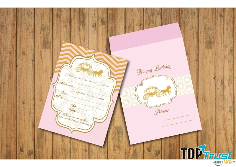 Thiệp sinh nhật Công chúa