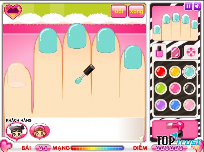 Hình ảnh trong game Cửa hàng làm Nail