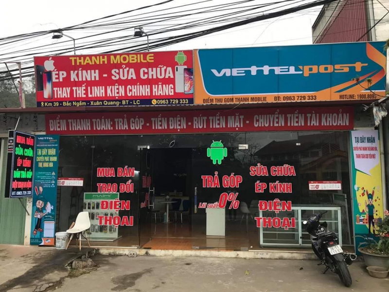 Cửa hàng sửa chữa điện thoại Thanh Mobile.