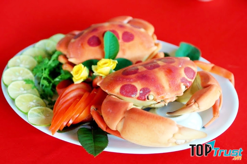 Thịt cua mặt trăng ngon, thơm và săn chắc, hoàn toàn trái ngược thịt xốp của các loại cua khác