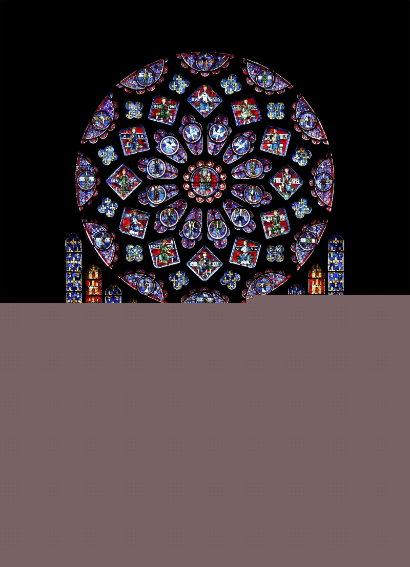 Cửa kính hình hoa hồng, một trong những nét kiến trúc độc đáo và nổi tiếng nhất tại Nhà thờ Đức Bà Paris