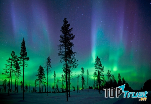 Cực quang tại Kiruna, Thụy Điển