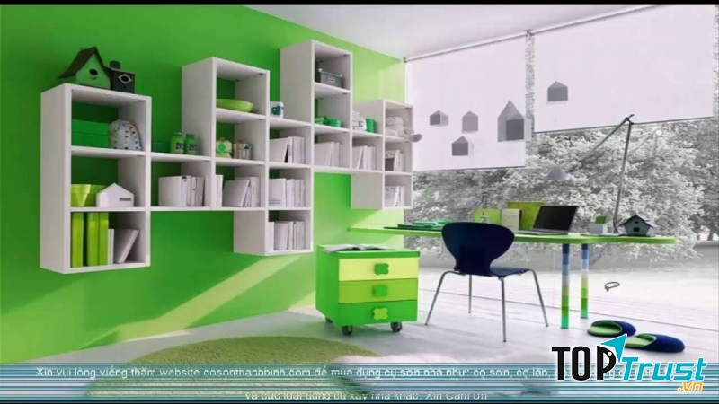 Phòng làm việc của Bạch Dương nên có tông màu chủ đạo là màu xanh lá cây