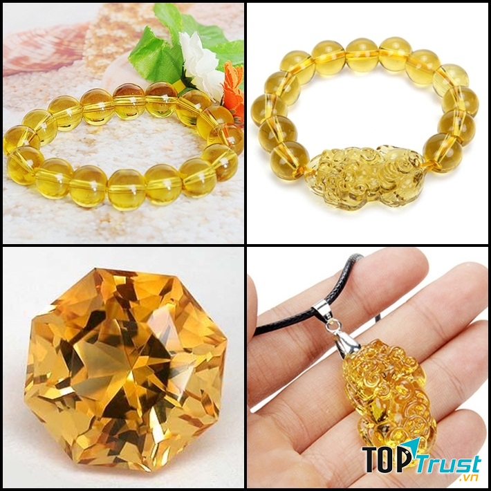 Vòng đá phong thủy thạch anh vàng phù hợp nhất với Song Tử