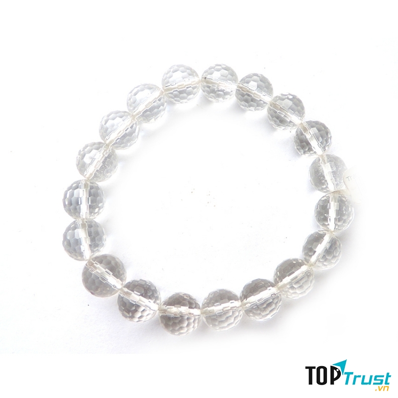 Vòng đá phong thủy thạch anh không màu phù hợp nhất với Sư Tử