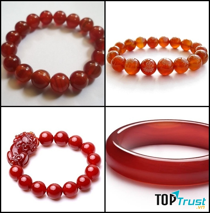 Vòng đá phong thủy màu đỏ phù hợp nhất với Thần Nông