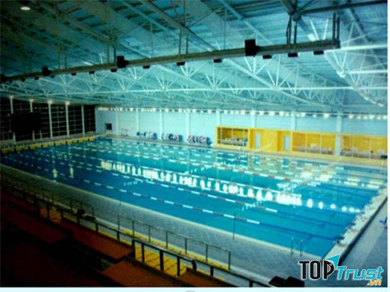 Hệ thống bể bơi trong nhà tại cung thể thao dưới nước