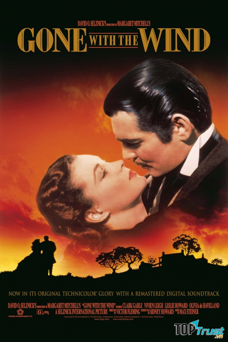 Poster phim Cuốn theo chiều gió năm 1939