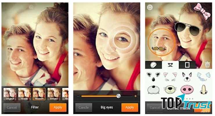 Ứng dụng chỉnh sửa ảnh Cymera