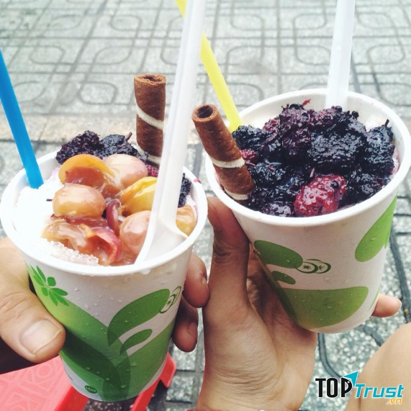 Đá bào mật trái cây rừng Hưng Trí