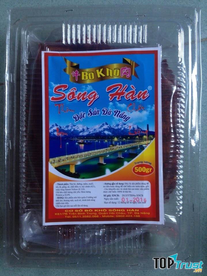 Đặc sản Bò khô sông Hàn - địa chỉ mua thịt bò khô ngon nhất Đà Nẵng