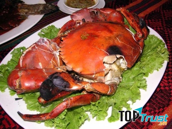 Món cua da vàng ươm hấp dẫn